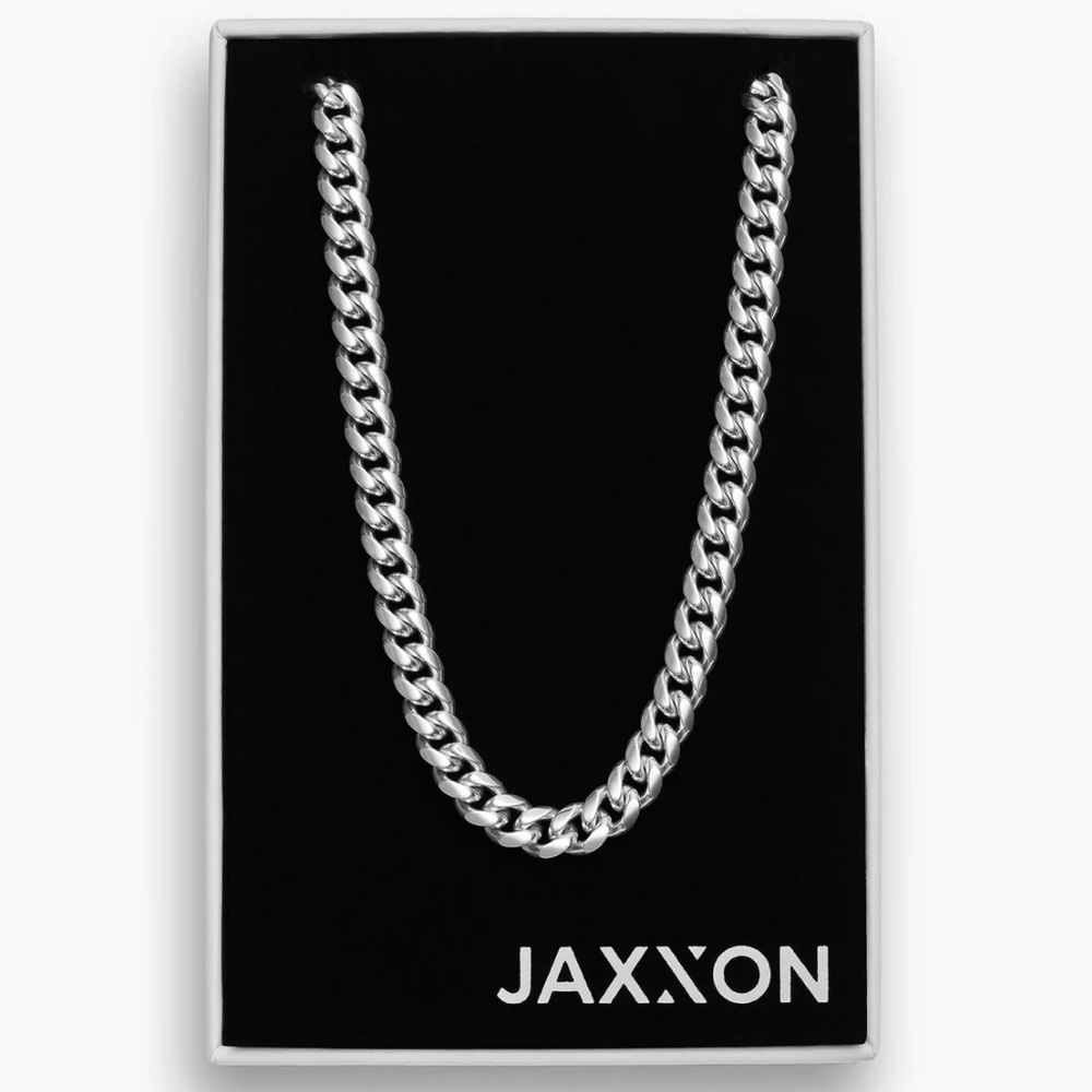 JAXXON Cuban link chain 8mm  16”  Brand New never been worn With Box